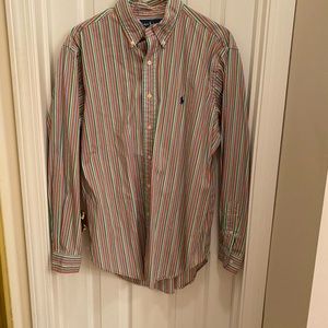 Ralph Lauren Multicolored Striped button down dress shirt career business church
